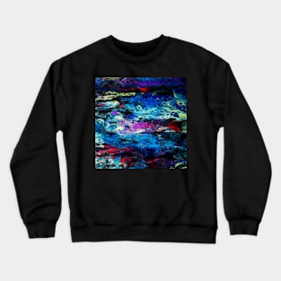 An abstract painting with digital symbiosis Crewneck Sweatshirt